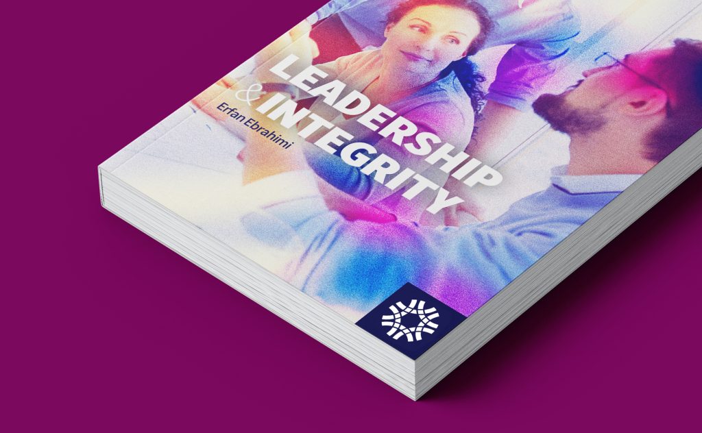 Leadership and Integrity book featuring ATEK Research Institute logo on the cover