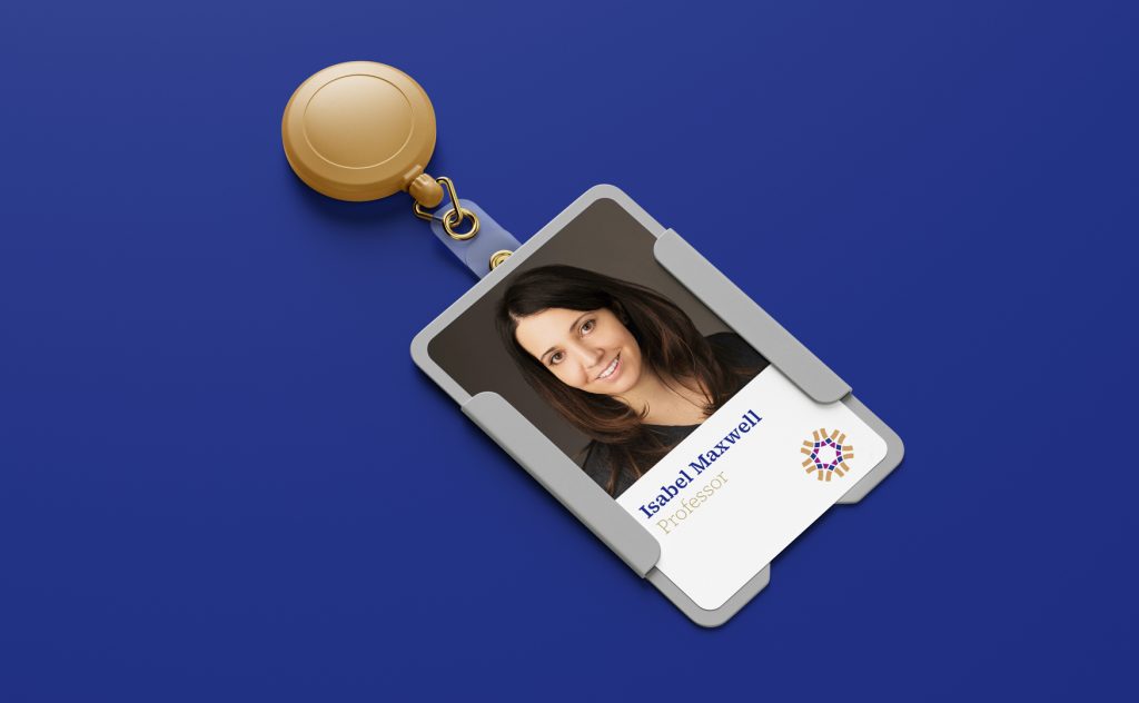 ATEK Research Institute ID card with staff photo and official logo