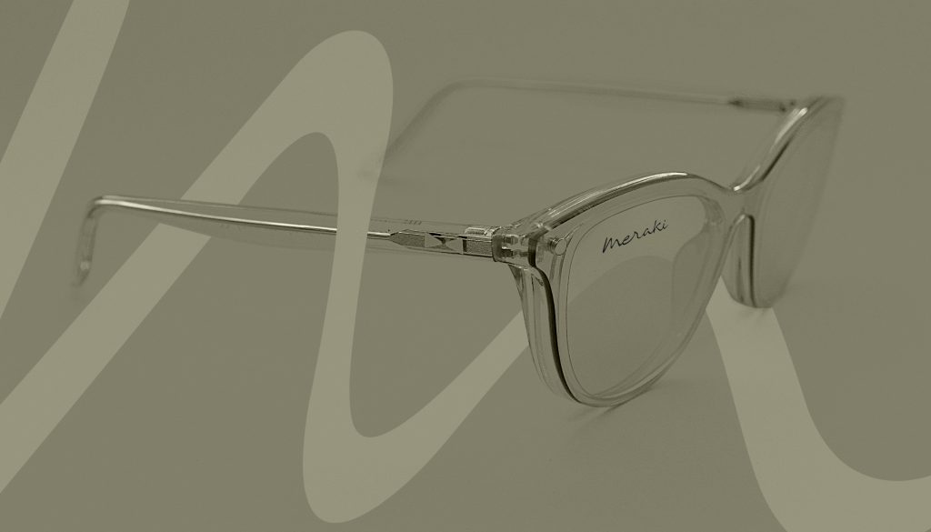 Transparent eyewear with Meraki logo - Italian brand